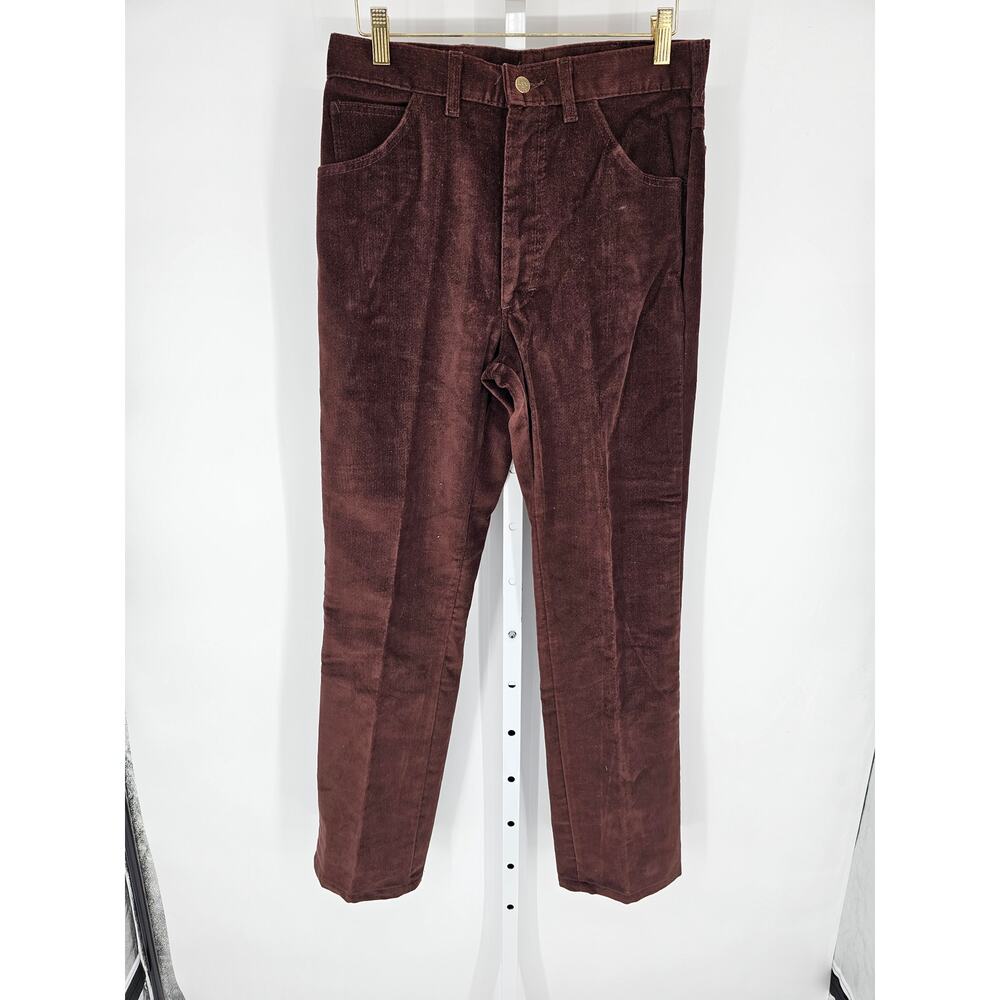 Lee by Lee Angel Womens Brown Mid Rise Belt Loop Corduroy Pocket Pant Size 32x34